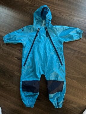 Tuffo Blue Kids Waterproof Rain Suit - No Size but around 3T